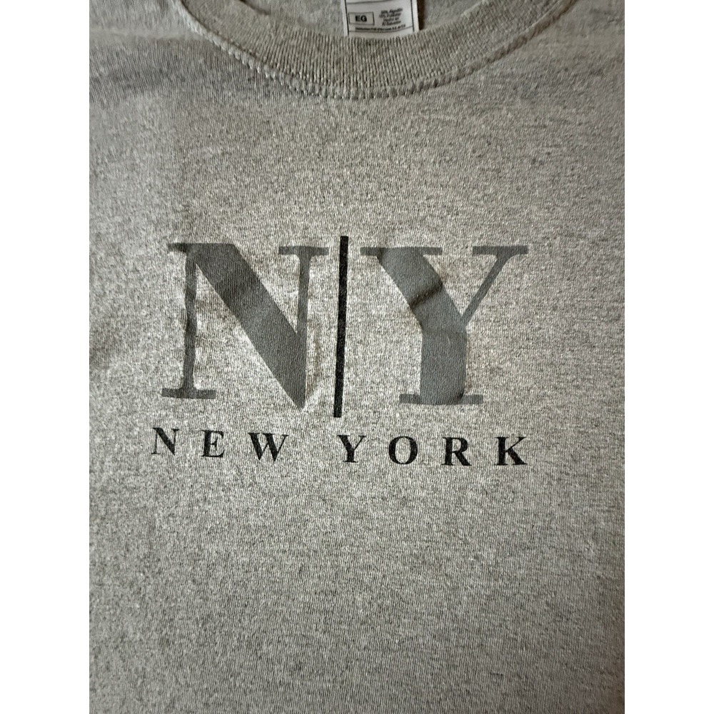 Fruit Of The Loom Upscale NY Short Sleeve T Shirt Gray Unisex Adult Size XL - Picture 2 of 9